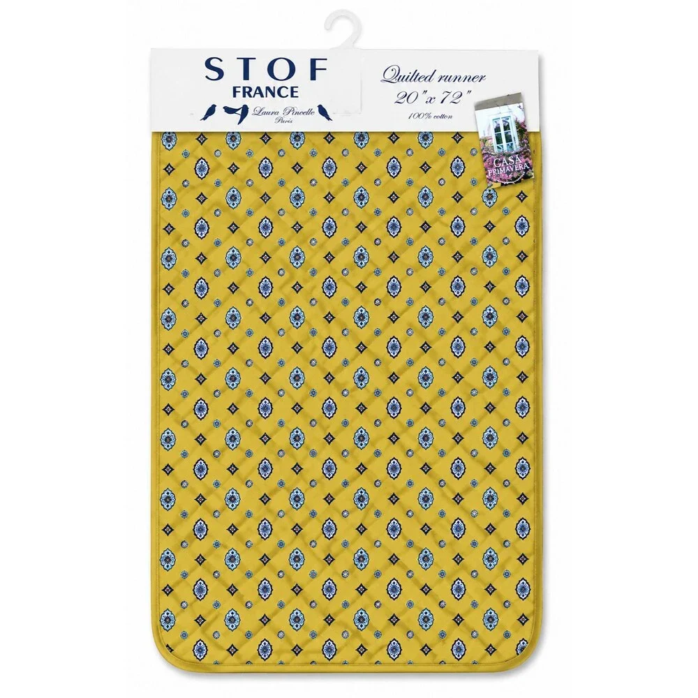 Stof Table Runner Quilted Casa Primavera French Country Made in France 20X72